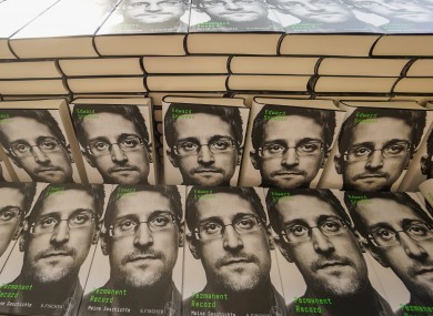 Copies of Edward Snowden's new book Permanent Record: My Story.