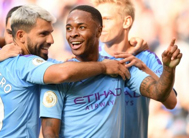 Raheem Sterling has impressed for Man City this season.