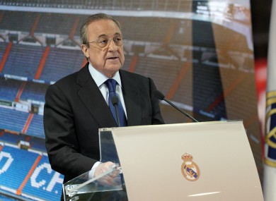 Real Madrid president Florentino Perez.