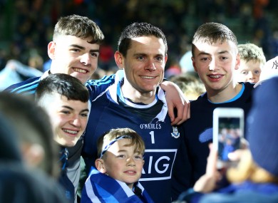 Cluxton poses for photos with Dublin supporters.