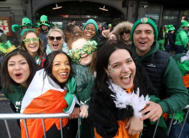 St Patrick's Day parade in Dublin.