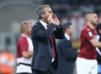 Giampaolo replaced Gennaro Gattuso during the summer,