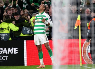 Christopher Julien celebrates.