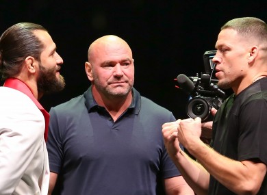 Nate Diaz (right) is set to fight Jorge Masvidal at UFC 244.