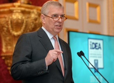 File photo. Prince Andrew.