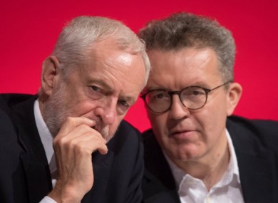 Tom Watson has clashed repeatedly with Labour leader Jeremy Corbyn (left).