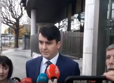 Al Porter speaking outside court today