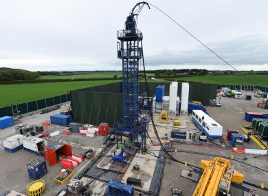 The Cuadrilla hydraulic fracturing site at Preston New Road shale gas exploration site in Lancashire