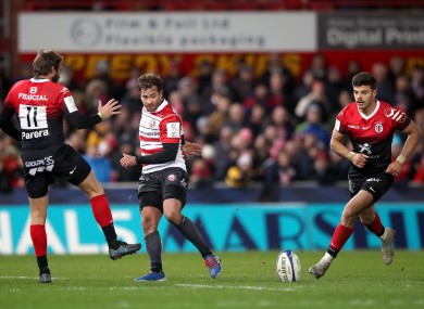Gloucester Rugby's Danny Cipriani (right) in action during the Pool Five match of the Heineken Champions Cup match at Kingsholm.