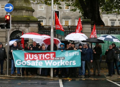 GoSafe protest earlier this month.
