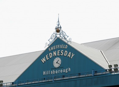 Sheffield Wednesday's Hillsborough Stadium.