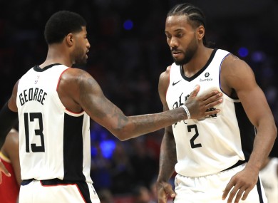 Los Angeles Clippers stars Paul George and Kawhi Leonard