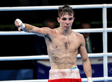 Michael Conlan following his defeat to Vladimir Nikitin of Russia in 2016.