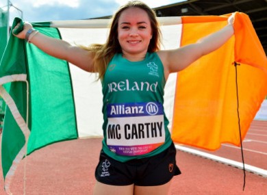 Bronze for Ireland: Niamh McCarthy (file pic).