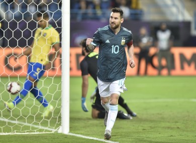 Messi's goal secured the win for Argentina.
