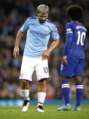 Sergio Aguero picked up the injury against Chelsea on Saturday.