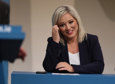 Michelle O'Neill was re-elected as Sinn Féin's vice-president last weekend.