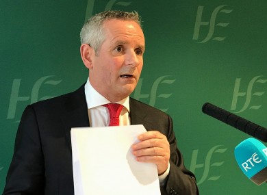 HSE Chief Executive Paul Reid