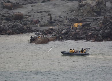 Rescue workers at the scene.