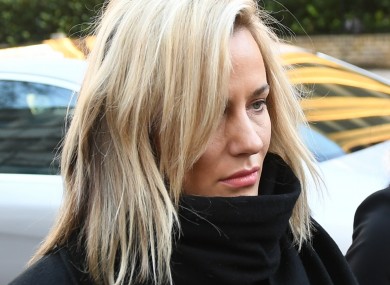 Caroline Flack arriving at court this morning.