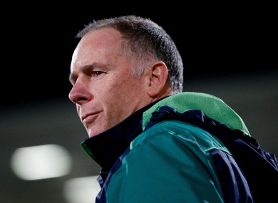 Andy Friend pictured during Connacht's defeat to Ulster.