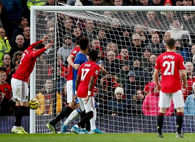 Victor Lindelof's own goal gave Everton the lead before Greenwood's second-half equaliser.