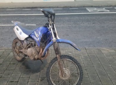 File photo of scrambler bike seized by gardaí.