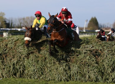 History maker: Tiger Roll en route to his second Grand National.