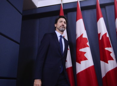 Canadian Prime Minister Justin Trudeau