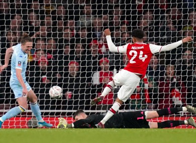 Reiss Nelson hit the winner for Arsenal.