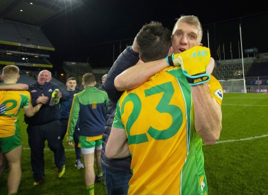 Kieran Fitzgerald celebrates Corofin's All-Ireland final victory.