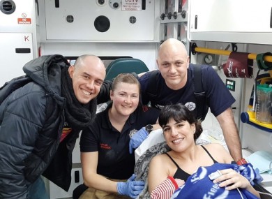 Baby Adriel was born at home with the assistance of Donnybrook fire crew.