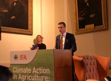 Joe Healy, outgoing president of the IFA.