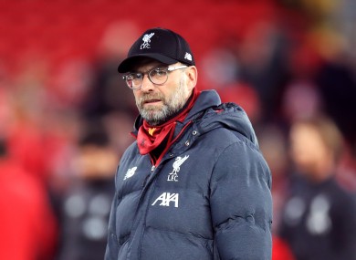 Liverpool manager Jurgen Klopp.