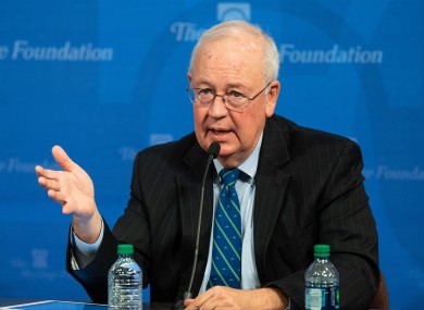 File. Ken Starr joins Alan Dershowitz on the defence for Trump's impeachment hearing in the Senate.