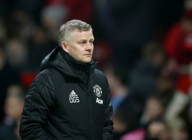 Manchester United manager Ole Gunnar Solskjaer (file pic).