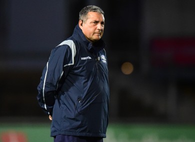 Zebre coach Michael Bradley