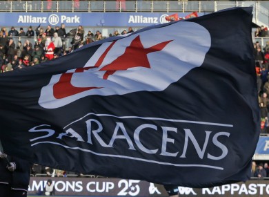 Saracens, the reigning English and European champions.