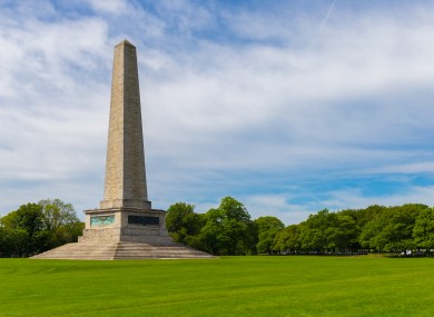 The Wellington Monument, which is at the centre of the alleged incident.
