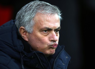 Mourinho: Spurs lost ground in the top-four race.