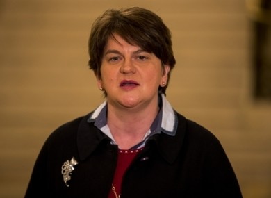 DUP leader Arlene Foster in Stormont on Monday.