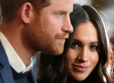 File photo of Harry and Meghan.