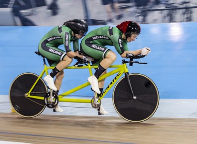 Katie George Dunleavy and Eve McCrystal secured a silver medal at the UCI Para-cycling Track World Championships.