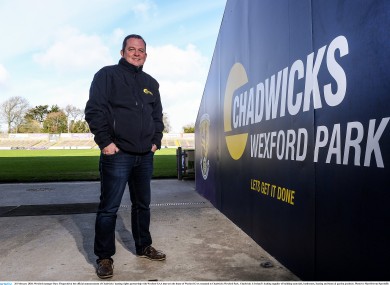 Davy Fitzgerald at Chadwicks Wexford Park yesterday.
