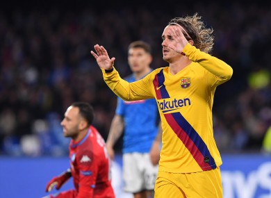 Antoine Griezmann was on target in Napoli.