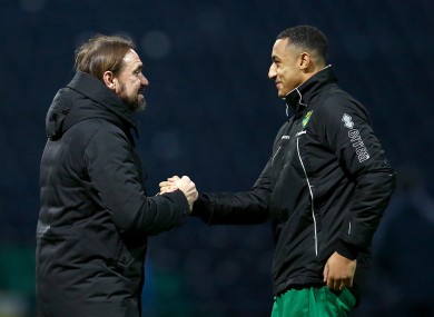 Farke and Idah: chance for more Premier League minutes.