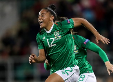 Jarrett in action for Ireland.