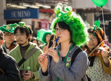 Japan always has a major St Patrick's Day celebration.
