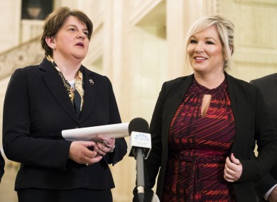 Arlene Foster (left) and Michelle O'Neill (right) have spoken about the unit to investigate Troubles killings.