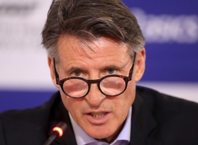 Seb Coe: athletes should prepare as best they can.